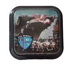 Dome Refrigerator Magnet USS Midway San Diego CA Souvenir Navy Acrylic  picture