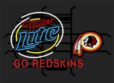 CoCo Miller Lite Washington Redskins Go Redskins Light Neon Sign 32