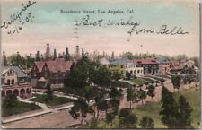 LOS ANGELES, California HAND-COLORED Postcard 