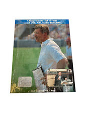 Coach Mike Ditka DITKA'S 1988 Chicago Hall of Fame PUZZLE DINNER Menu Signed picture
