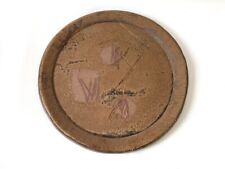 Rare Yu Fujiwara Large Plate Japanese BIZEN Pottery Ware Bowl 720J11 picture