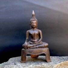 Buddha Calling The Earth To Witness statue In Copper  picture