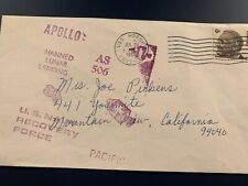 Rare 1969 Apollo 11 First Manned Lunar Landing Postal Cover picture