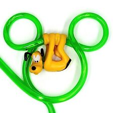 Vintage 90s Disney Pluto Applause Sipper Crazy Twisty Straw New with Tag picture
