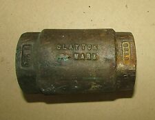 Antique Heavy Brass Clayton Mark 1-1/4