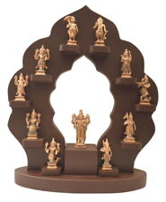 Dashavatar Idols Set In Pure Solid Copper On Wooden Stand  picture