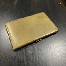 Brass VIntage EMU Brand Cigarette Case Standphast Goldoid Made In England picture