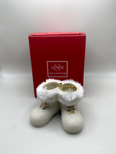 Lenox Santa's Sparkle Boots Ornament Sparkly with Soft Cuffs picture
