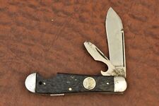 VINTAGE REMINGTON UMC MADE IN USA JIGGED DELRIN EASY OPEN JACK KNIFE (16104) picture