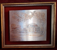 Reed Barton Demascene etching University of Virginia Lawn Silver Gold Copper picture