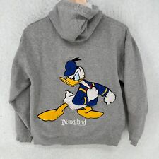 Vintage Disneyland Resort Donald Duck Hoodie Adult Small Full Zip Sweatshirt * picture
