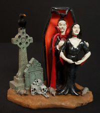 Lemax Spooky Town Halloween Village Out For A Bite 62204 Vampire Dracula Coffin picture