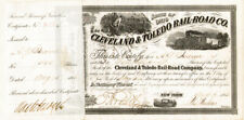 Cleveland and Toledo Railroad signed by Addison G. Jerome - Stock Certificate -  picture