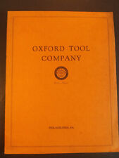 Rare Vintage c1940-45 Oxford Tool Company Catalog Philadelphia Pennsylvania picture