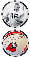 JOHNNY UNITAS - LOUISVILLE CARDINALS - NOVELTY - POKER CHIP  ***SIGNED*** picture