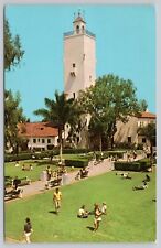 San Diego California, San Diego State College Library Tower, Vintage Postcard picture