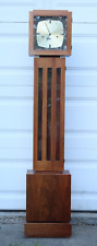 Vintage Colonial Mid Century Modern Walnut Finished Grandmother Clock picture