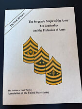 1996 The Sergeants Major of the Army One Leadership Handbook picture