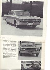 1964 OLDSMOBILE F-85 CUTLASS 88 INTRODUCTION 3 PG Article picture