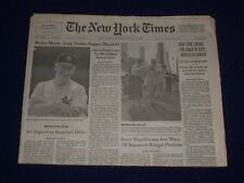 1995 AUG 14 THE NEW YORK TIMES-MICKEY MANTLE DIED- LOSES CANCER BATTLE - NP 3019 picture