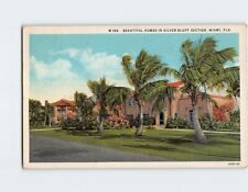 Postcard Beautiful Homes in Silver Bluff Section Miami Florida USA picture