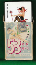 Vintage ALBERTO VARGAS 53 - 54 Mint Pinup Playing Card Deck 1940s Mint Good Box picture