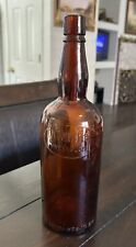 Rare Amber Brown A. MATTEI Whiskey Bottle Fresno California 1.4 Gallon Vintage picture