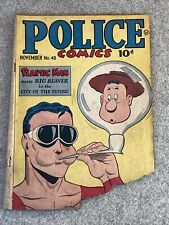 Police Comics #48 Quality 1945 Featuring Plastic Man Comic Book Golden Age picture