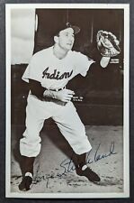 George Strickland 1950's Cleveland Indians Signed Photo Postcard picture