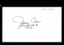 Jerry Carr signed 3x5 card NASA Shuttle Astronaut Space Astronaut picture
