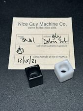 Nice Guy Machine Co Delrin Bead Set Black & White Square BNo1 NGMCo Rare NGM Co picture