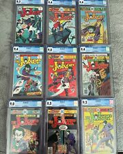 Joker #1 2 3 4 5 6 7 8 9 CGC DC Comics 1975 High Grade Set Lot Run White Pages picture