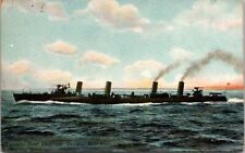 1907-1915 TORPEDO BOAT DESTROYER THE DECATUR Postcard unposted picture