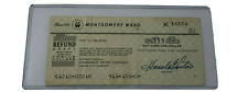 Vintage 1970 Montgomery Ward Mail Order Refund Check 13 Cents picture