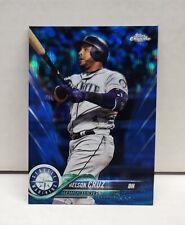 NELSON CRUZ 2018 Topps Chrome BLUE WAVE REFRACTOR ~ Mariners ~ #'d /75 picture