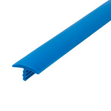 Outwater Plastic T-molding 5/8 Inch Toy Blue Flexible Polyethylene Center Barb picture