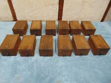 Small Antique Dovetailed Wooden Slide Lid Apothecary Box picture