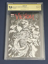 Venom #6 Scorpion Comics B&W Edition CBCS 9.6 Signed By Mark Bagley picture
