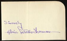 Helene Costello Sherman d1957 signed autograph 3x5 Cut Actress Silent Film Era picture
