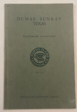 1951 Dumas - Sunray  , TX North Plains Telephone Company Directory picture