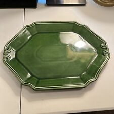 Rare Vintage Baum Bros Anti-Green Collection STYLE-EYES GREEN Platter 19x13.5” picture