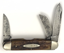 1911-1939 Robeson ShurEdge Camp Pocket Knife BONE Vintage 9897-QX picture