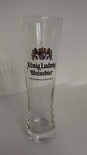 Konig Ludwig Weissbier Swirl Beer Glass 0,5l SAHM Kaltenberg Germany Lions Crest picture