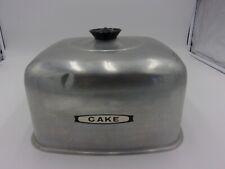 Metal Square Cake Cover Vintage Cover Only Has Dent See Pictures picture