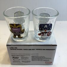 2pcs Shot Glasses Or Tooth Pick Holders From MARVEL COLLECTOR CORPS BOX, New picture