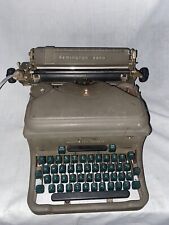 Vtg  Remington Rand  Noiseless Model  Typewriter As Is Gray & Green Decoration picture