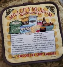 Vtg Mill City Museum Minneapolis Cheryl's Cookie Recipe Hot Pad Pot Holder picture