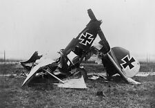 Wreckage of German Albatross D. III Fighter Biplane - 8x10 World War I Photo WWI picture
