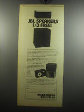 1975 Warehouse Sound Co. L-88 and L-25 JBL Speakers Advertisement picture