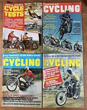 Vintage 1970-1973 Popular Cycling Magazine Lot Of 4 Dirt Bike Motocross Tests picture